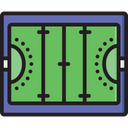 Artboard Field Hockey Ground Icon