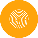 Fingerprint Biometric Forensic Icon