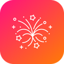 Fireworks Party Decoration Icon