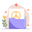 Folder Peace Stop The War Icon