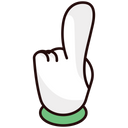Forefinger First Sign Hand Gesture Icon