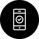 Aceptar Verificar Exito Icono