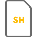 Free Bash Shell Script Icon - Download in Dual Tone Style