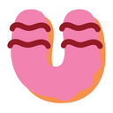 Cake And Donnuts U Alphabet Icon