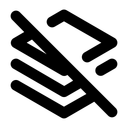 Capas De Bloques Sin Documentos Sin Papeles Icono