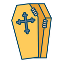 Coffin Death Cross Icon