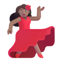 Danca Cor Meio Ícone