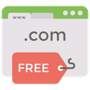Free Domain Domain Free Web Hosting Icon