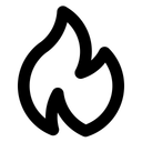 Flame Light Burn Icon