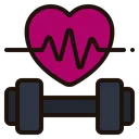 Free Fitness Gym Icon - Download in Colored Outline Style