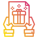 Gift Hand Gift Card Icon