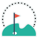 Golf Court Hotel Icon