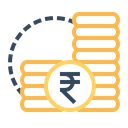 Indian Rupee Money Icon