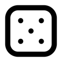 Cinco Dados Dados Juegos De Azar Icono