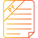Free Python File Icon - Download in Gradient Style