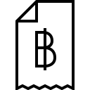Receipt Bath Ecommerce Icon