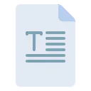 Free Text File Icon - Download in Flat Style