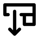 Objeto Herramienta De Diseno Traer Hacia Atras Icono