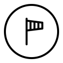Wind Direction Indicator Icon