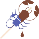 Fried Insect Icon