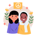 Friendship Peace Stop The War Icon