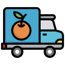 Fruit Delivery Truck Logistics Delivery Icon
