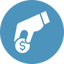 Funding Hand Cashback Currency Icon