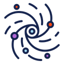 Galaxy Space Science Icon