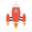 Galaxy Spaceship Universe Icon