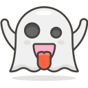 Ghost Happy Face Icon