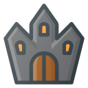 Ghost Castle Halloween Icon