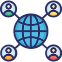 Global Communication Globe Communication Icon
