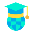 Education Global Learning Degree Cap Icon