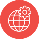 Globe Globel Setting Icon