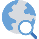 Globe Search Magnifier Search Icon