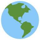 Globe Showing Americas Icon