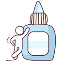 Glue Glue Bottle Adhesive Icon