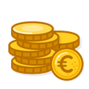 Gold Coins Eur Icon