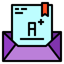 Mail Letter Grade Icon