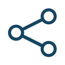 Graph Network Share Icon