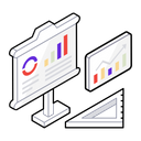 Graphical Presentation Graph Presentation Business Demonstration Icon