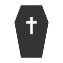 Grave Yard Coffin Tombstone Icon