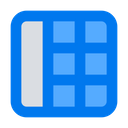 Grid Collection Wireframe Icon