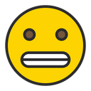 Artboard Grimacing Face Smile With Teeth Icon