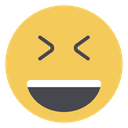 Grinning Squinting Happy Emojis Icon