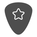 Guitar Pick Music Plectrum Mediator Icon