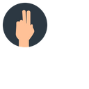Hand, Victory, Winners, Success, Business, Work Icon