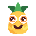 Pineapple Cute Smile Icon