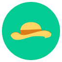 Hat Straw Cap Icon