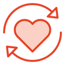 Heart Recycle Icon